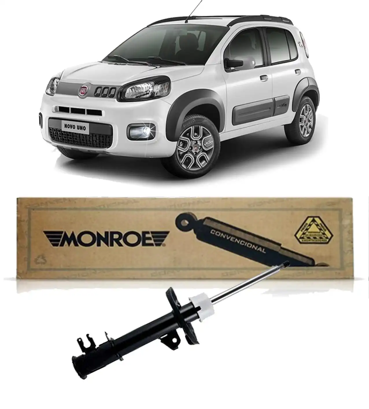 AMORTECEDOR DIANTEIRO FIAT UNO WAY 2010/ DIREITO