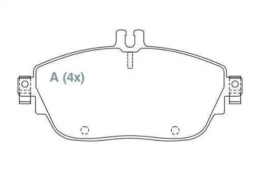 PASTILHA FREIO DIANTEIRA MERCEDES CLASSE A 160 2013/ CERAMIC