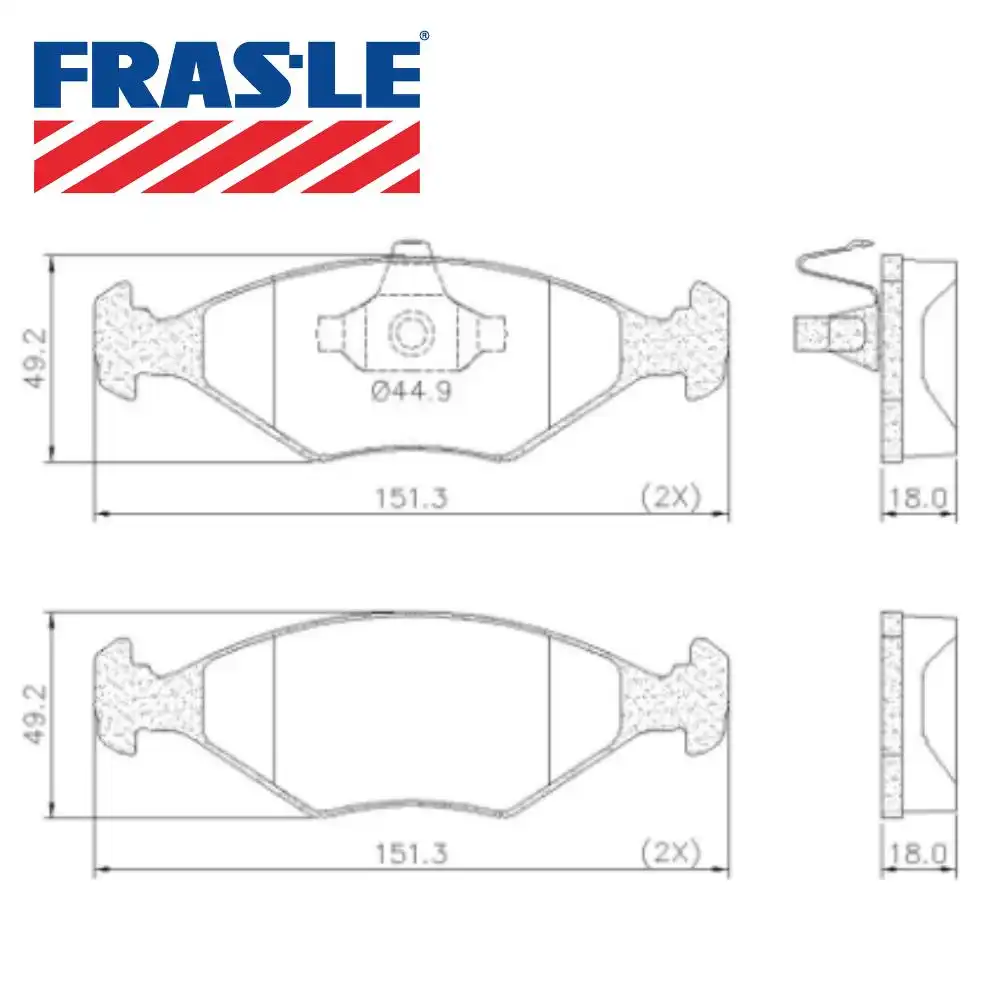PASTILHA FREIO DIANTEIRA FIAT PALIO 1.0 1.4 2009/