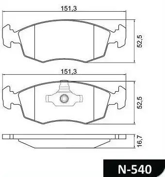 PASTILHA FREIO DIANTEIRA FIAT PALIO 1.3 1.6 16V 2009/