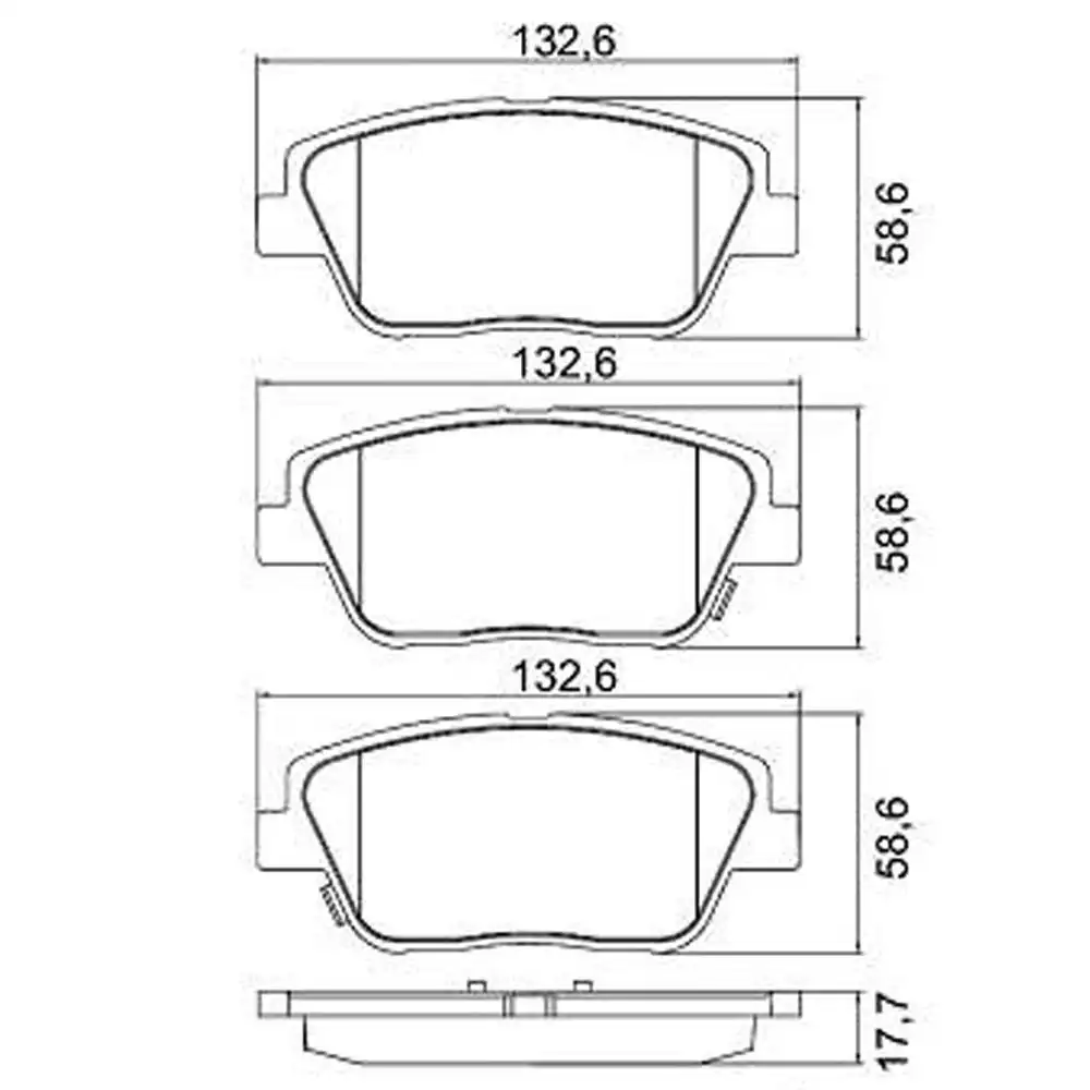 PASTILHA FREIO DIANTEIRA KIA OPTIMA 2.0 2012 EM DIANTE