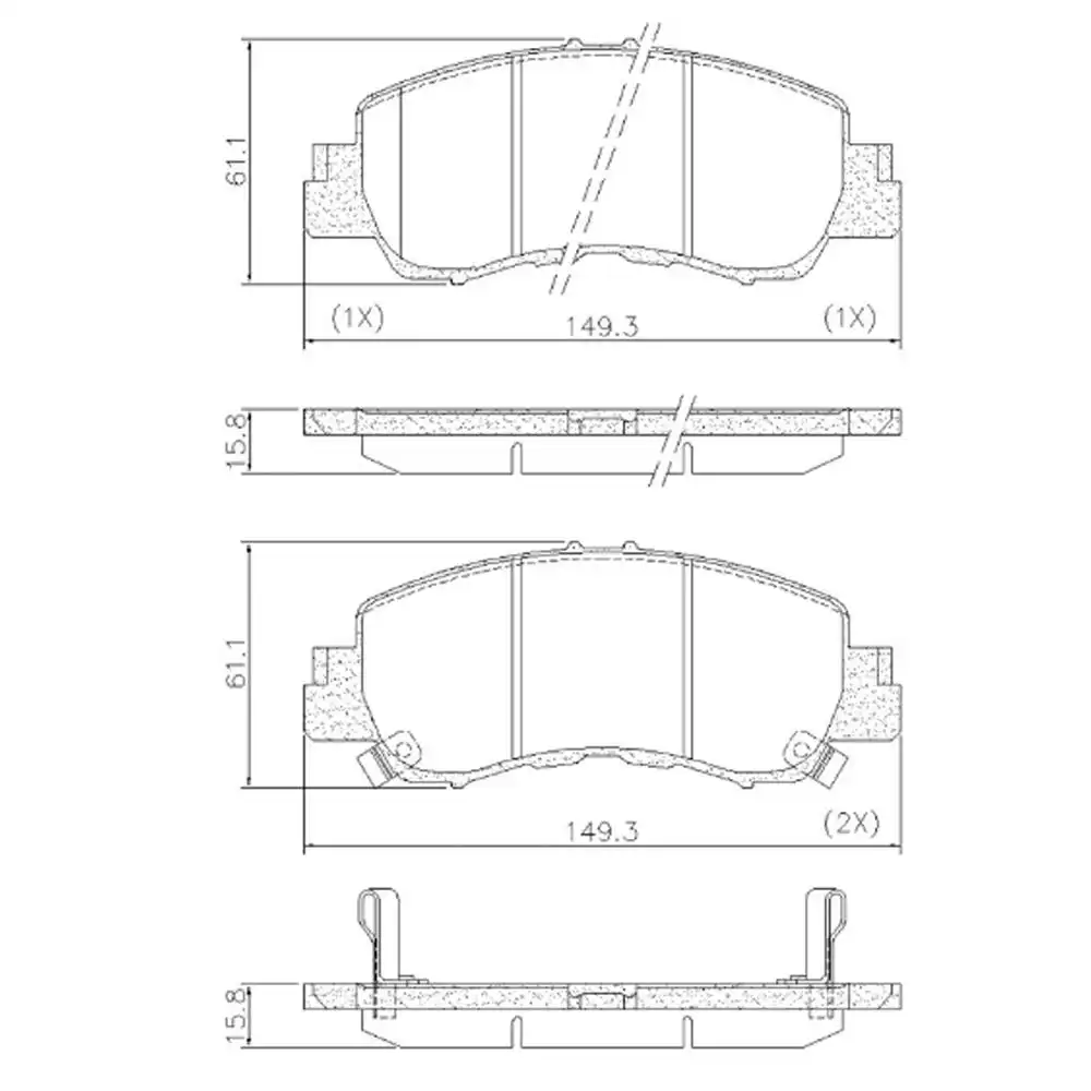 PASTILHA FREIO DIANTEIRA MITSUBISHI ECLIPSE CROSS 2018/