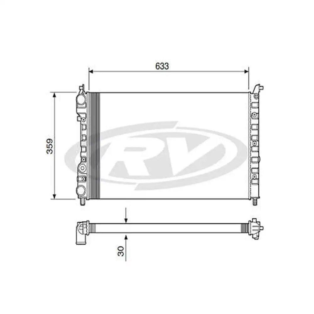 RADIADOR FIAT TEMPRA 1992 A 1999