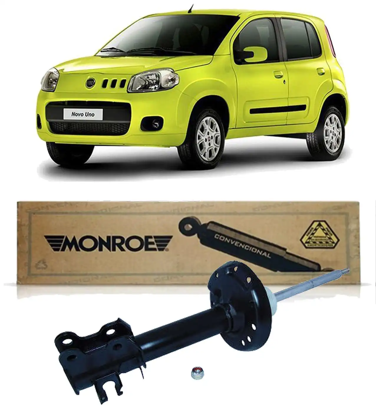 AMORTECEDOR DIANTEIRO FIAT UNO VIVACE 2010/ DIREITO