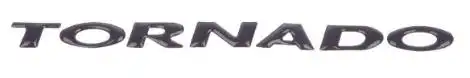 EMBLEMA ADESIVO "TORNADO" S-10 05/08 GRAFITE PORTA
