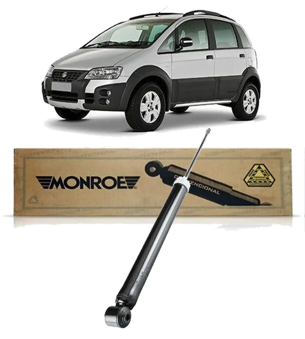 AMORTECEDOR TRASEIRO FIAT IDEA ADVENTURE 2006 A 2016