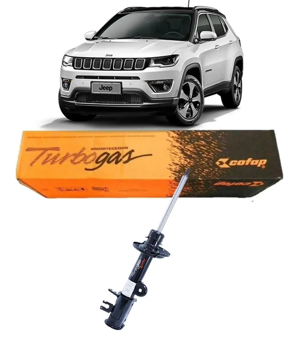 AMORTECEDOR TRASEIRO COMPASS 2.0 2017 ACIMA DIREITO