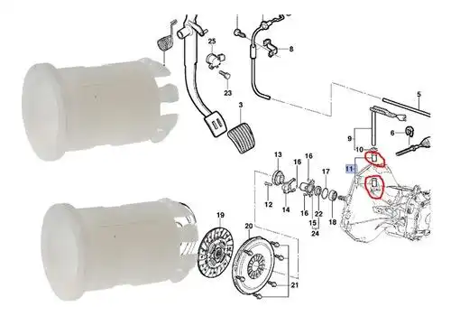 BUCHA ALAVANCA EMBREAGEM MONZA 1991 A 1996 - GARFO DA EMBR