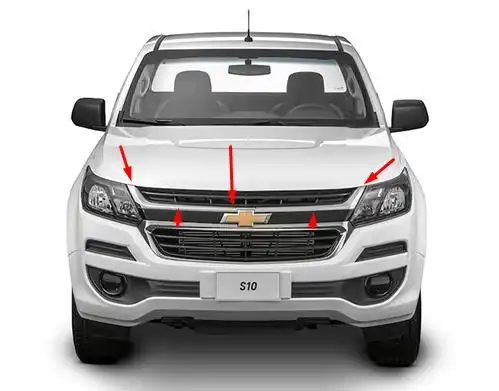 MOLDURA GRADE S-10 17/19 SUPERIOR CROMADO