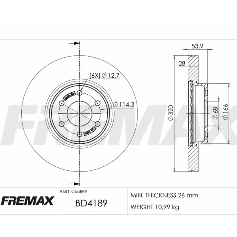 DISCO FREIO DIANTEIRO NISSAN FRONTIER 2.3 16V 2019 ACIMA
