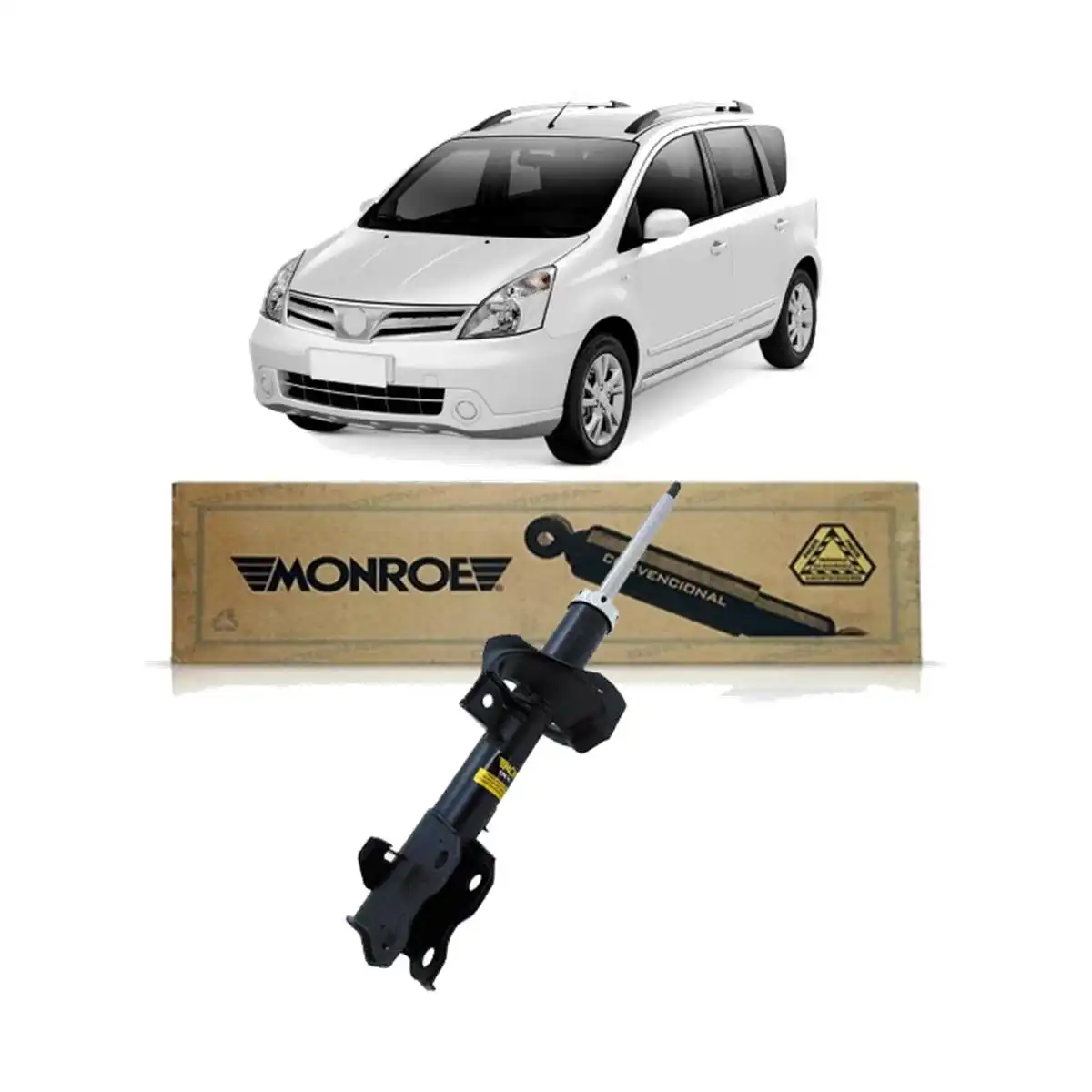 AMORTECEDOR DIANTEIRO NISSAN LIVINA 2009 A 2015 ESQUERDO