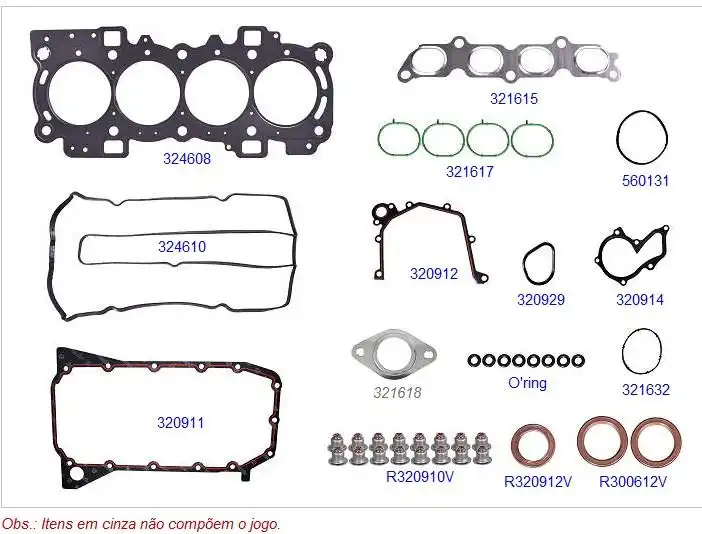 JUNTA MOTOR NEW FIESTA ECOSPORT 2010/ C/ COM VARIAVEL C/ RET