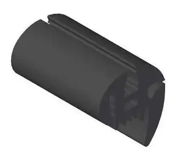 BORRACHA VIDRO LAT FUSCA FIXO C/ FRISO