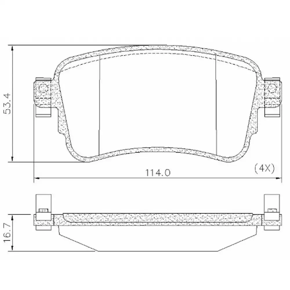 PASTILHA FREIO TRASEIRA PEUGEOT EXPERT 1.6 2018 ACIMA
