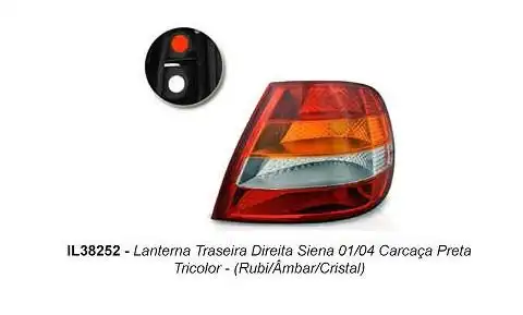 SINAL TRAS SIENA 2001 A 2004 (CARCAÇA PRETA)