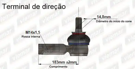 PONTEIRA DIRECAO NISSAN FRONTIER 08/ ESQ