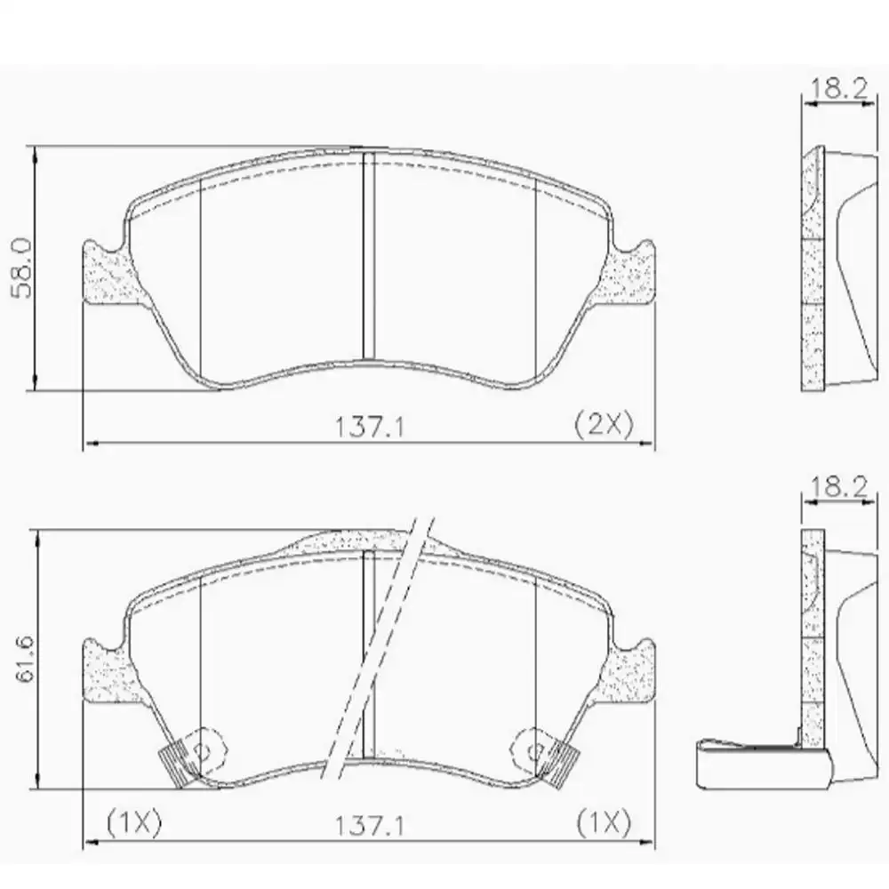 PASTILHA FREIO DIANTEIRA TOYOTA COROLLA 2009 A 2014
