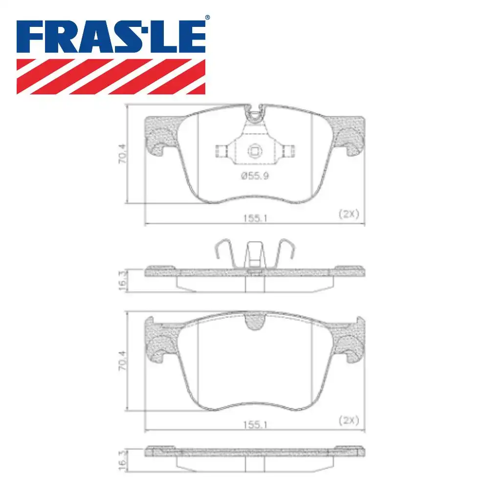 PASTILHA FREIO DIANTEIRA CITROEN C4 PICASSSO 1.6 2015 A 2018