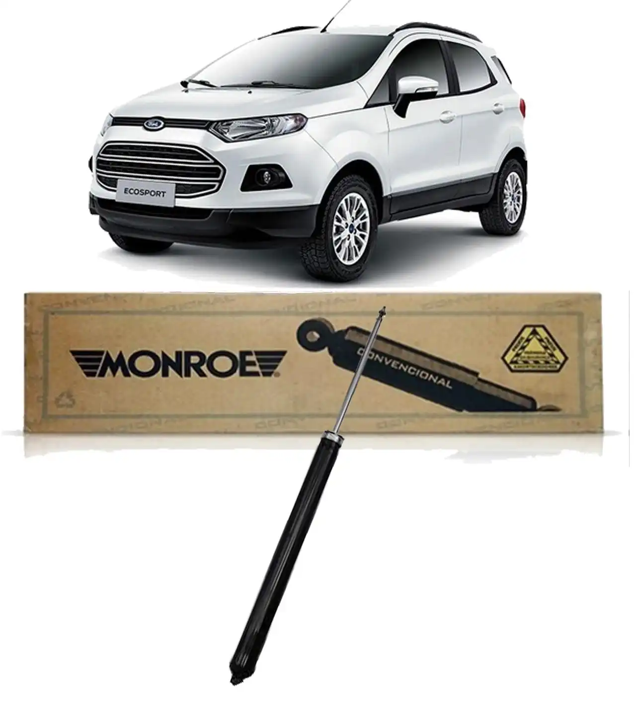 AMORTECEDOR TRASEIRO NEW ECOSPORT 2013/ 4X2