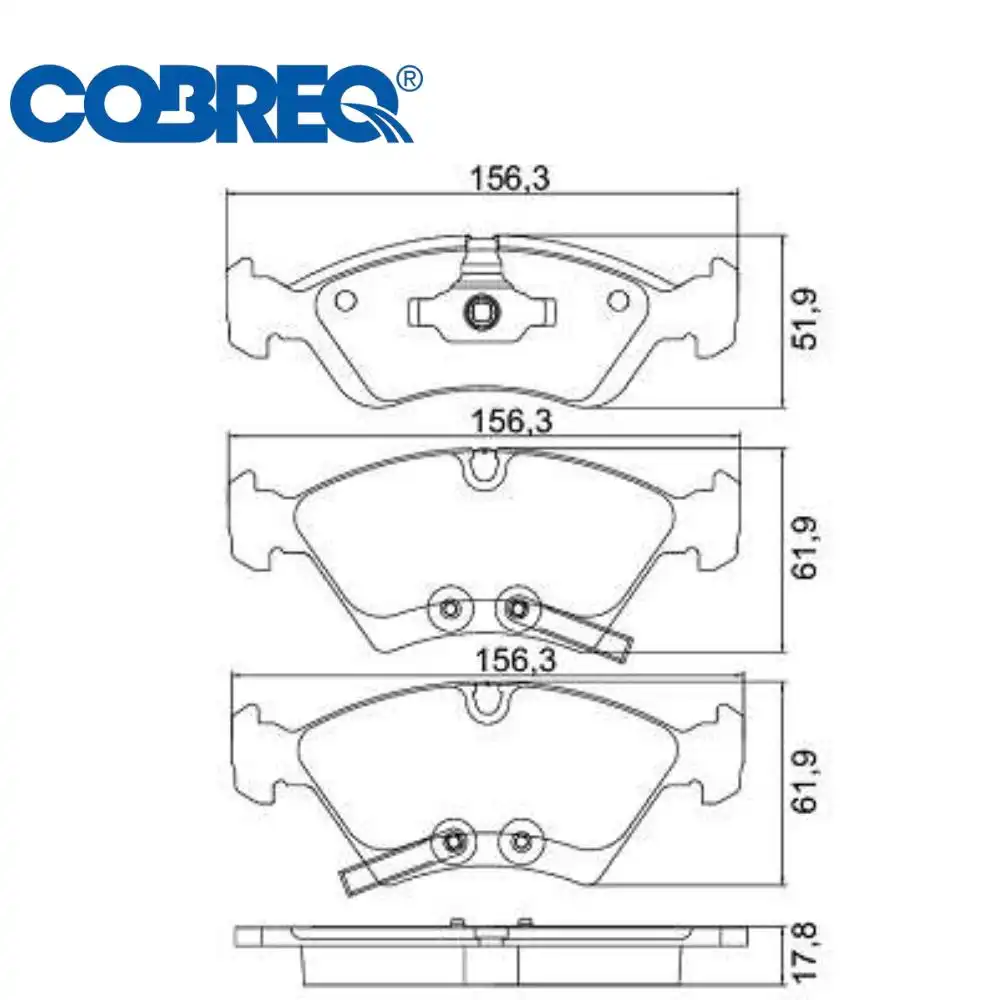 PASTILHA FREIO DIANTEIRA MERIVA 1.8 1.4 8V 2010/ ARO 14