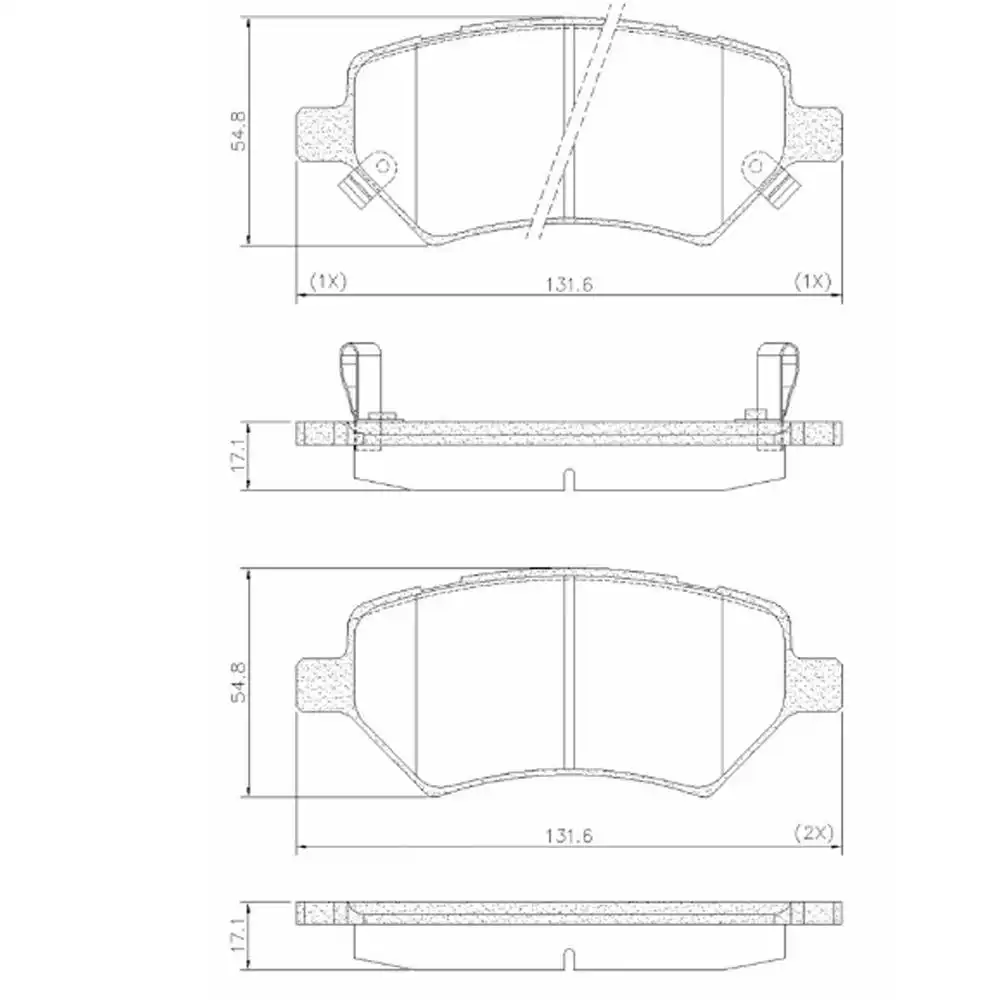 PASTILHA FREIO DIANTEIRA CHERY CELER 1.5 16V 2013 ACIMA