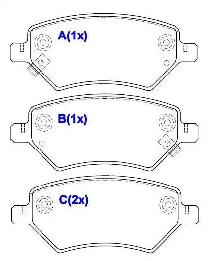 PASTILHA FREIO DIANTEIRA TIGGO 2 ACT 1.5 16V 2018/