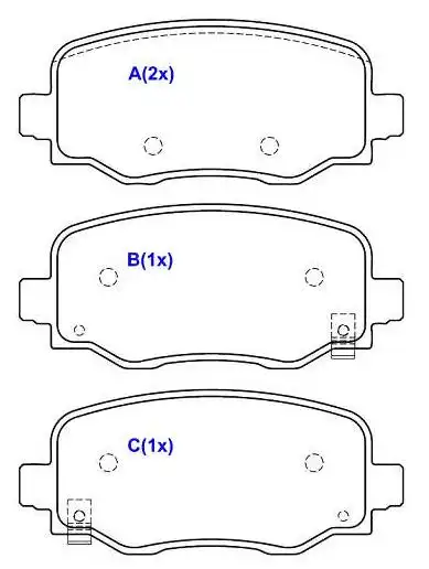 PASTILHA FREIO TRASEIRA COMPASS 2.0 4X2 FLEX 2017/