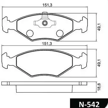 PASTILHA FREIO DIANTEIRA FIAT UNO 1.0 FIRE 2009/ SISTEMA TEV