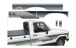 FAIXA LATERAL D-20 94 AZUL/PRATA C/SIMPLES