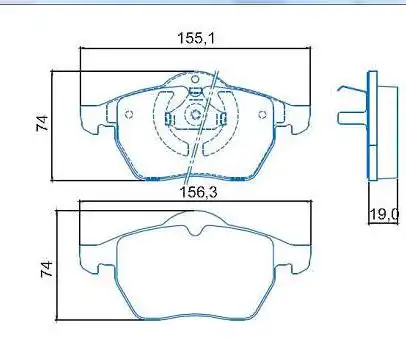 PASTILHA FREIO DIANTEIRA VECTRA 2.0 16V 1997/