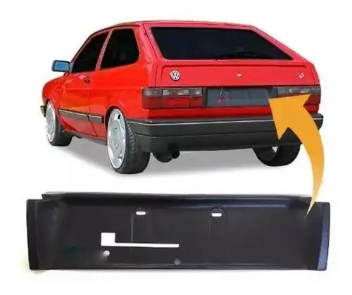 MOLDURA PLACA TRAS GOL 87/94 PRETA