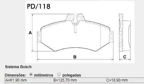 PASTILHA FREIO TRASEIRA SPRINTER 515 2012/