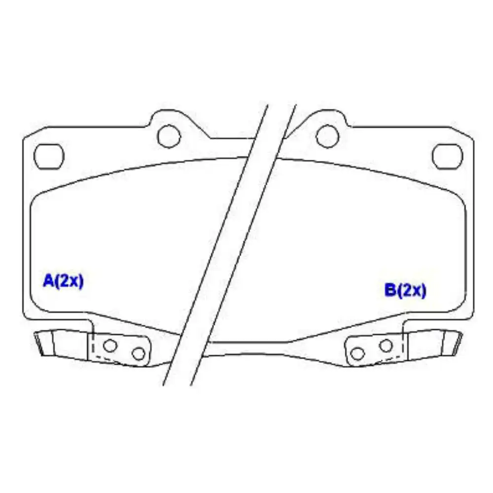 PASTILHA FREIO DIANTEIRA TOYOTA HILUX 2.5 3.0 2005 A 2009