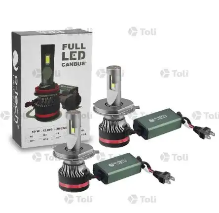 LAMPADA LED H-4 12V 50W P43T 6000K FULL LED