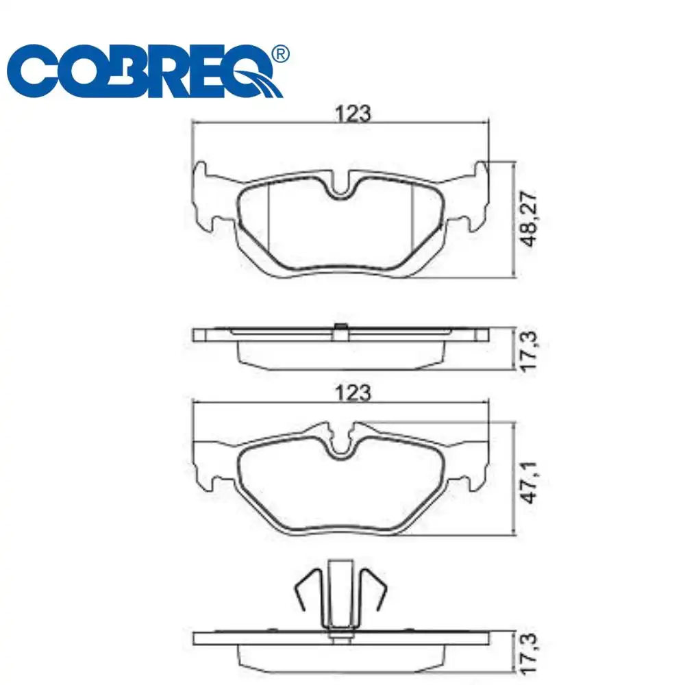 PASTILHA FREIO TRASEIRA BMW 320I 2005 A 2011