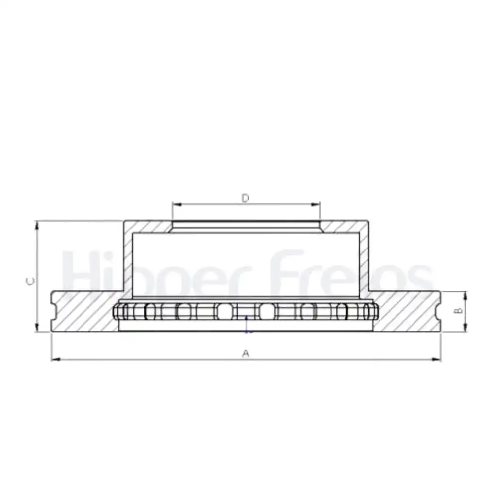 DISCO FREIO TRASEIRO TOYOTA LAND CRUISER