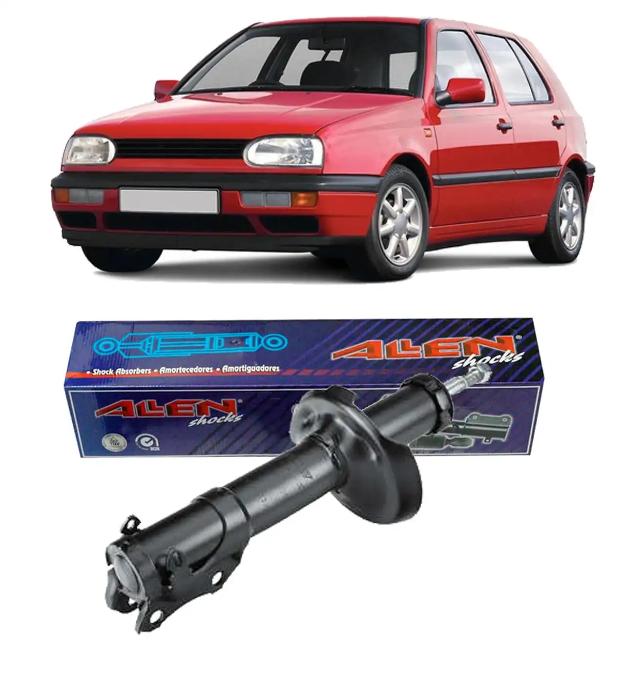 AMORTECEDOR DIANTEIRO GOLF 1995 A 1998 GL GTI GLX