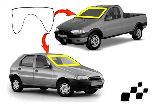 BORRACHA PARABRISA FIAT PALIO SIENA 96/00