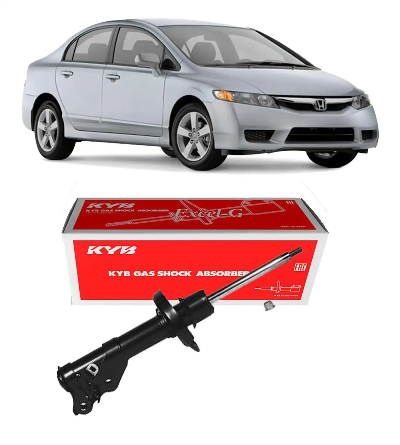 AMORTECEDOR DIANTEIRO HONDA NEW CIVIC 2006 A 2011 DIREITO