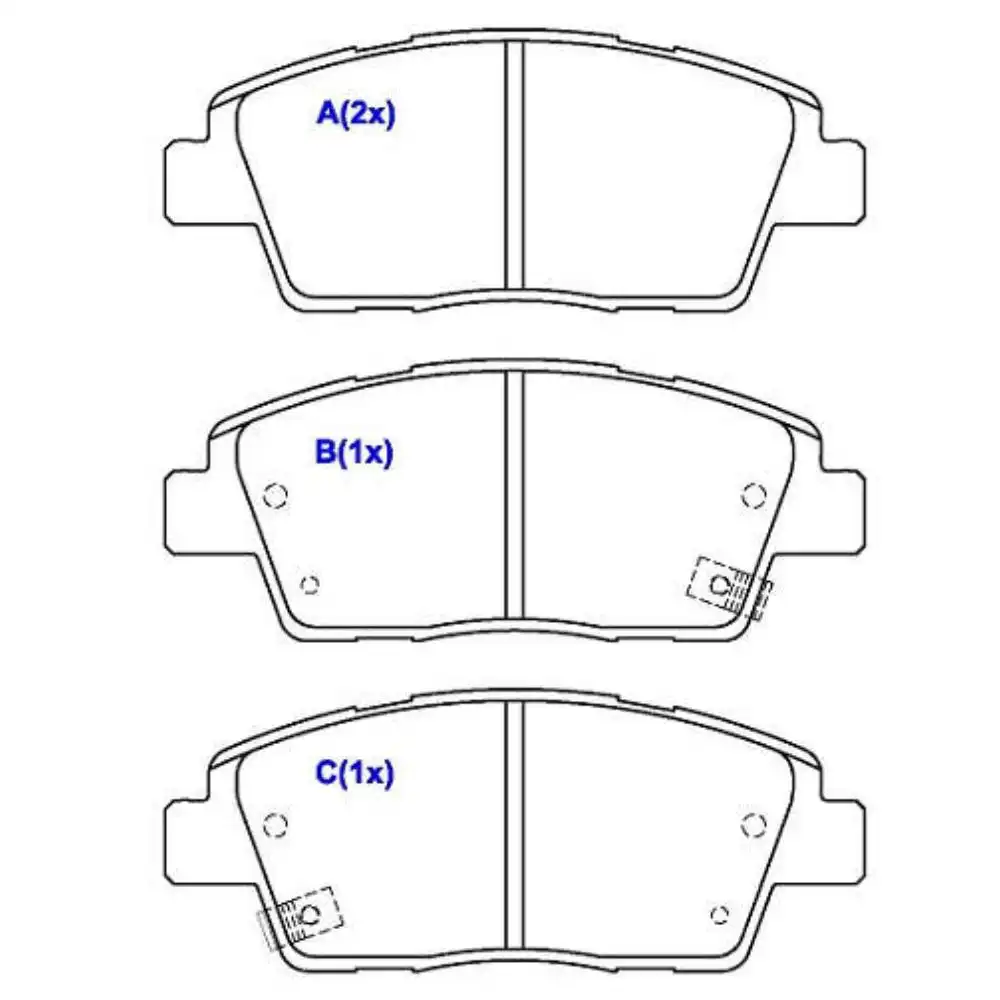 PASTILHA FREIO DIANTEIRA HYUNDAI HB20 1.0 12V 2012 A 2019