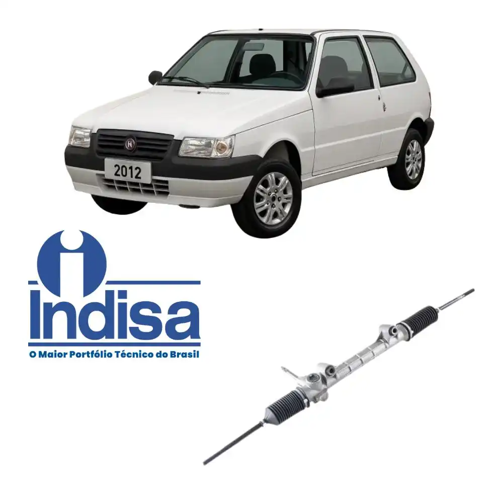 CAIXA DIRECAO FIAT UNO 1.0 1.4 2010/ C/ BARRA AXIAL