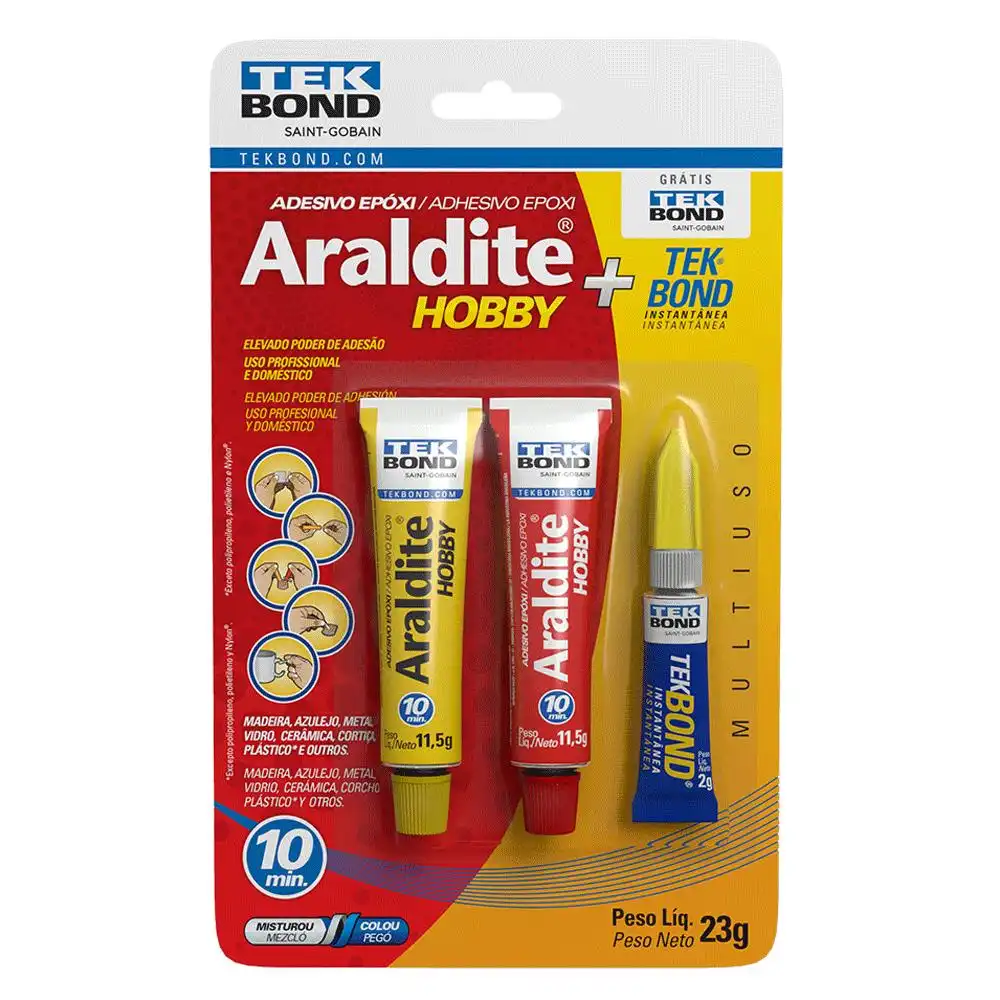 COLA EPOXI ARALDITE HOBBY 23G SUPERBONDER 2G