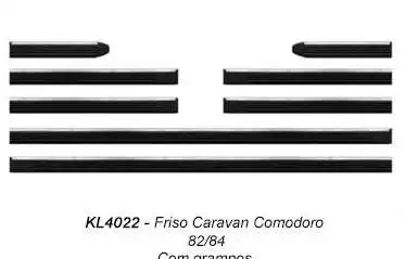 FRISO LATERAL CARAVAN COMODORO 82/84 C/ GRAMPO