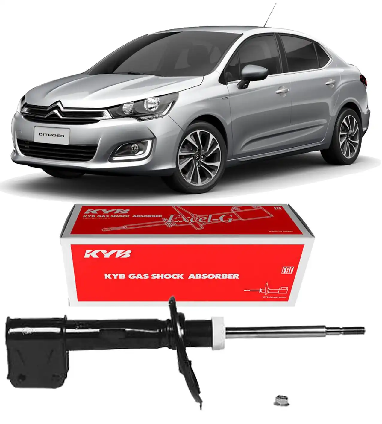 AMORTECEDOR DIANTEIRO CITROEN C4 LOUNGE 2014 A 2020 DIREITO
