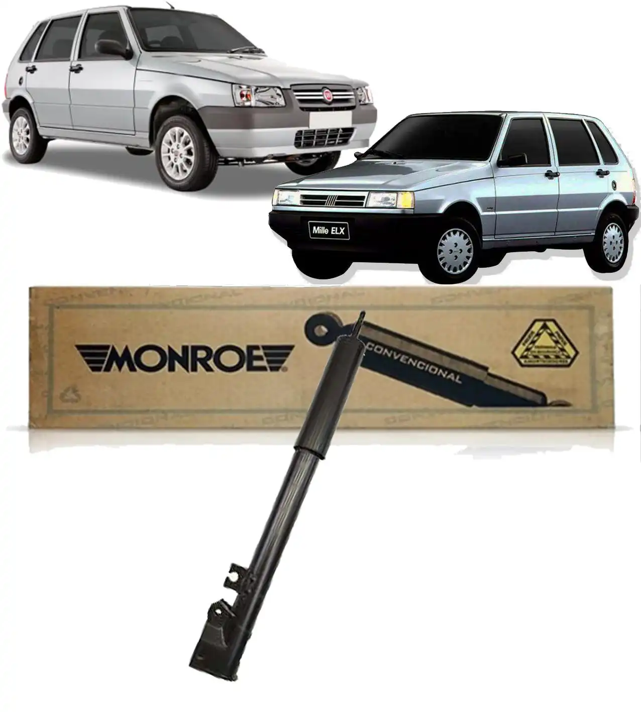 AMORTECEDOR TRASEIRO FIAT UNO 1989 A 1997