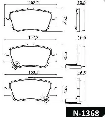 PASTILHA FREIO TRASEIRA TOYOTA COROLLA 2009 A 2019