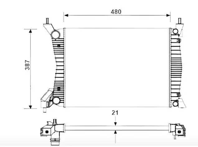 RADIADOR FIAT UNO 1.0 1.4 2010 A 2016 SIST. VALEO