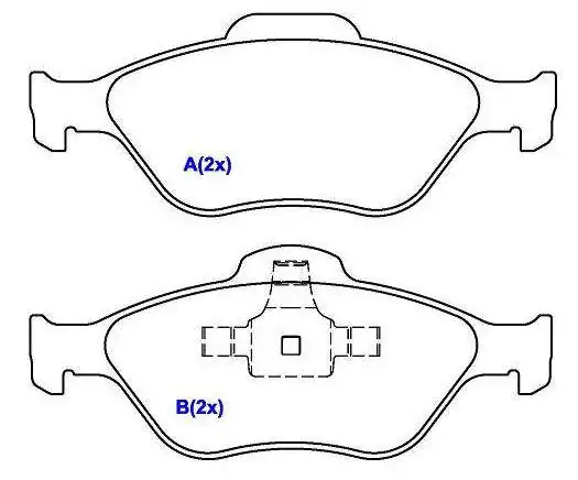 PASTILHA FREIO DIANTEIRA ECOSPORT 1.0 SUPERCHARGER 2009/