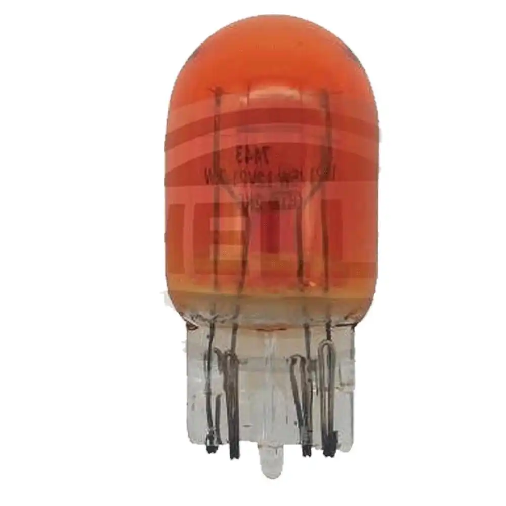 LAMPADA SINALEIRA 2 POLO BASE VIDRO (PINGAO) AMBAR