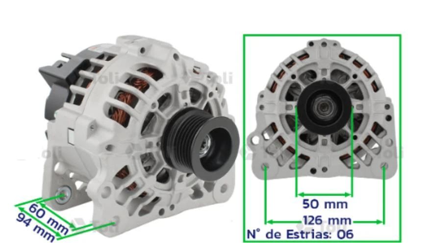 ALTERNADOR GOL 1.0 1997 A 2014